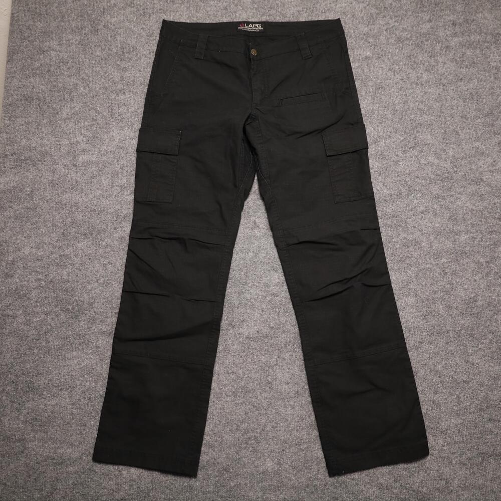 LAPG Cargo Pants Womens 12 Black Stretch Ops Tactical Ripstop Workwear